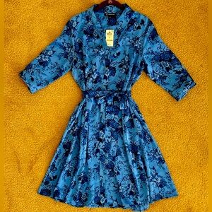 INC International Concepts Josephine Flora Dress - Blue floral